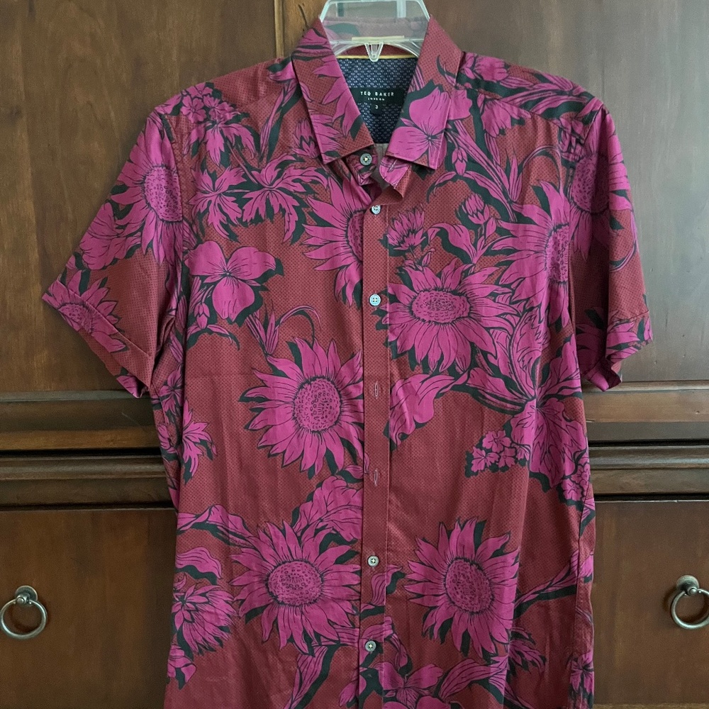 Ted Baker Magenta Sunflower Shirt